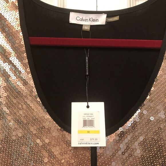 NWT - Calvin Klein Sequined Tank Top - Picture 2 of 4